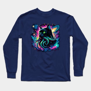 Cosmic Cthulhu Cat Long Sleeve T-Shirt